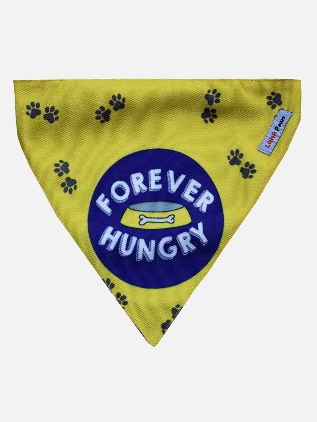 

LANA PAWS Yellow & Blue Printed Dog Bandana Scarf