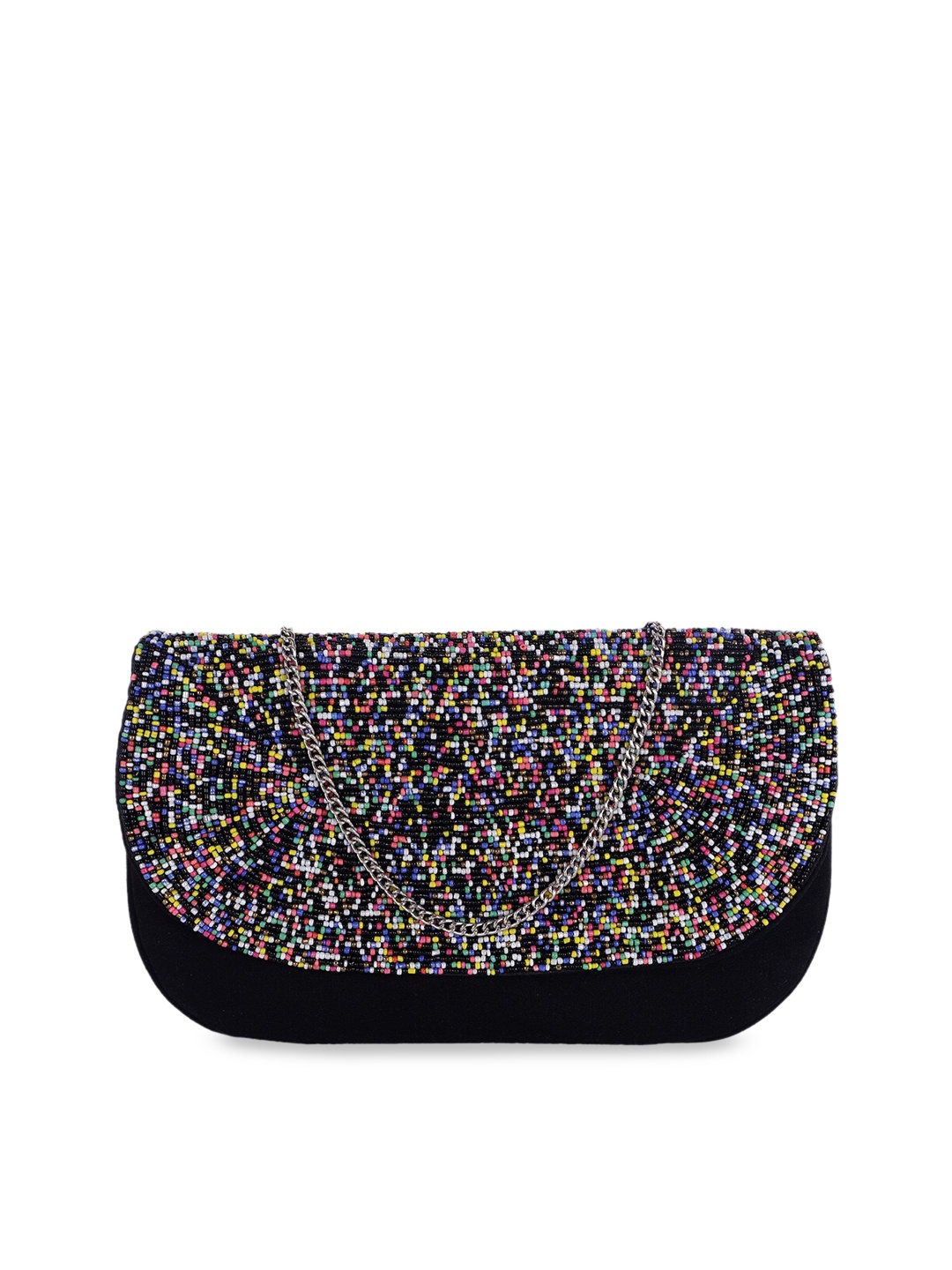 

REZZY Black & Blue Embellished Sling Bag