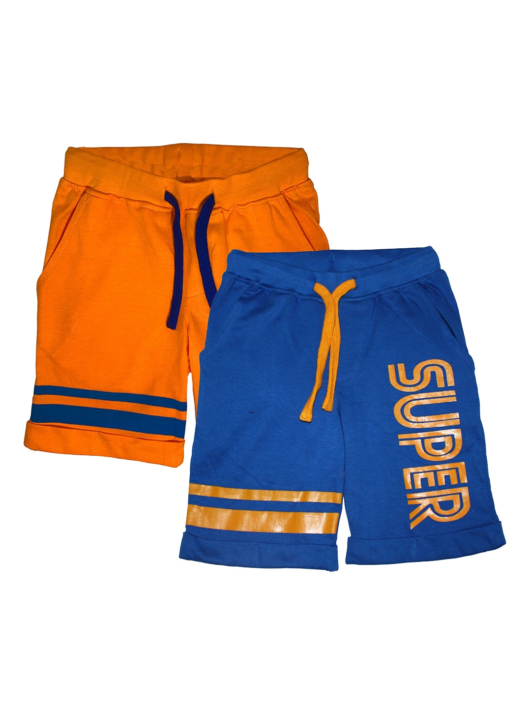 

KiddoPanti Boys Pack Of 2 Regular Fit Regular Shorts, Orange