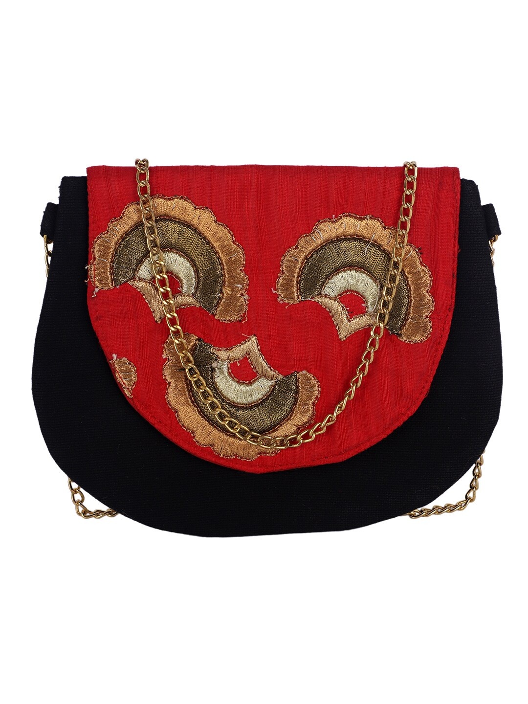 

REZZY Red Self Design Sling Bag