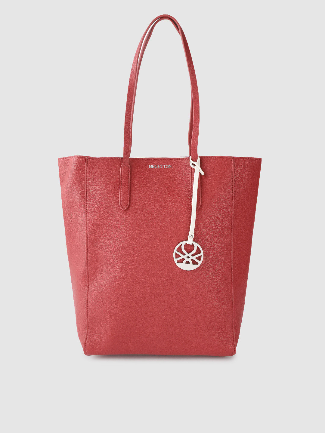 

United Colors of Benetton Maroon Solid Shoulder Bag