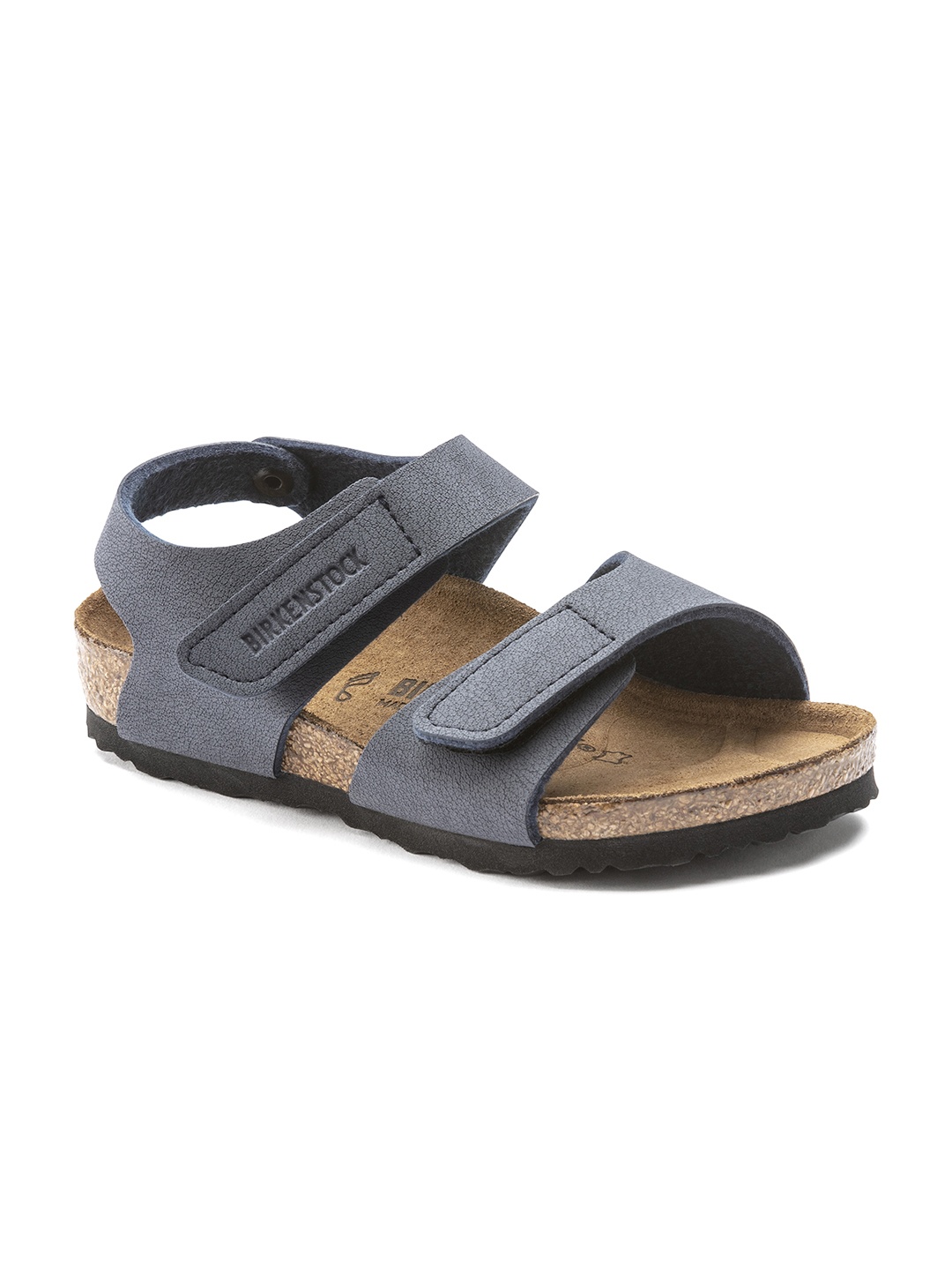 

Birkenstock Palu Navy Regular Width Birko-Flor With An Ankle Strap, Blue