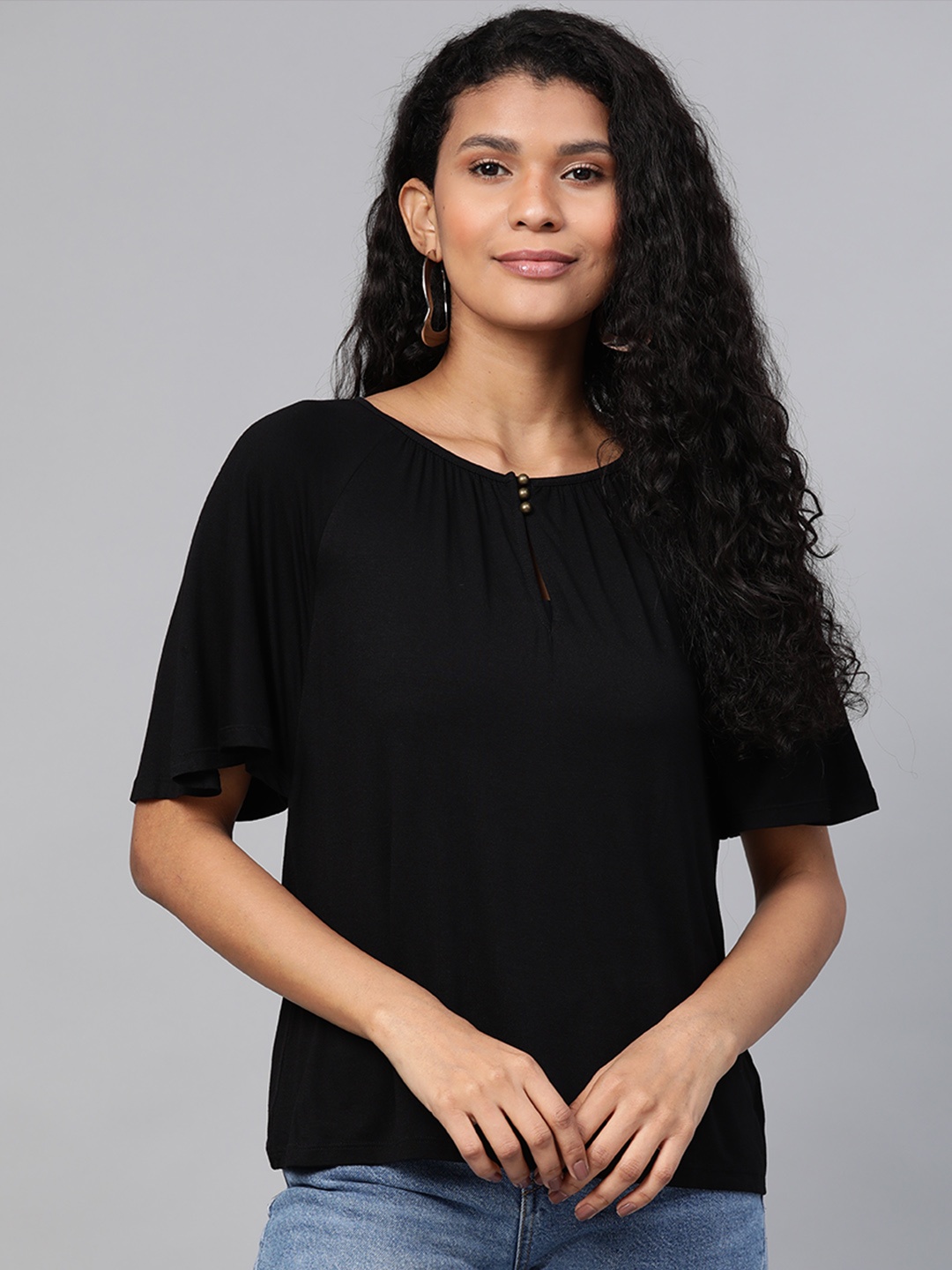 

Marks & Spencer Women Black Solid Top