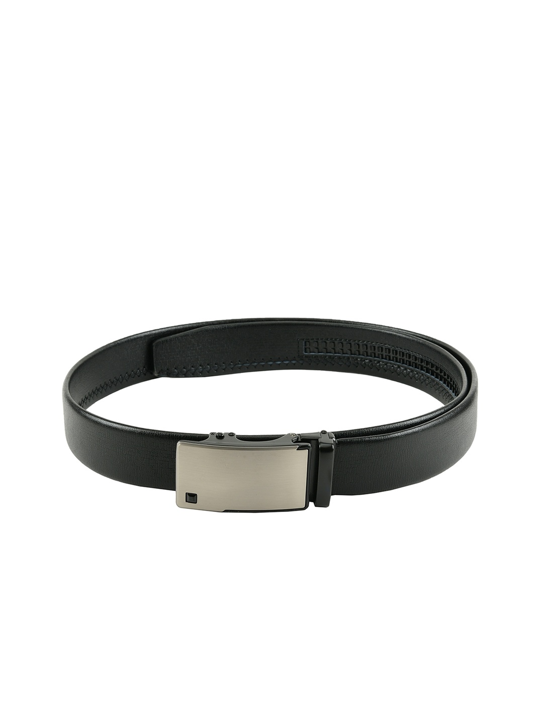 

WINSOME DEAL Men Black Solid Leather Belt