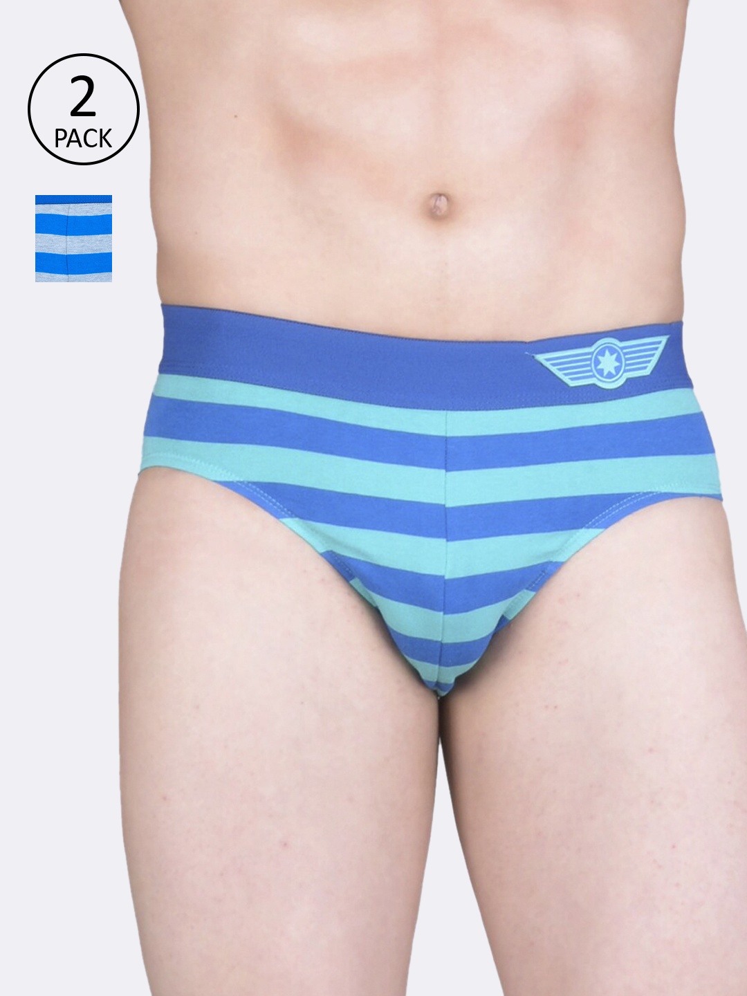 

Force NXT Men Pack Of 2 Assorted Basic Briefs MNFL-51-PO2