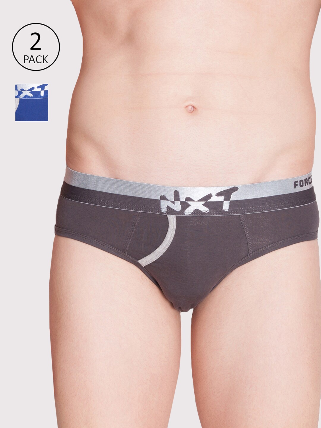 

Force NXT Men Pack Of 2 Assorted Basic Briefs MNFL-55-PO2