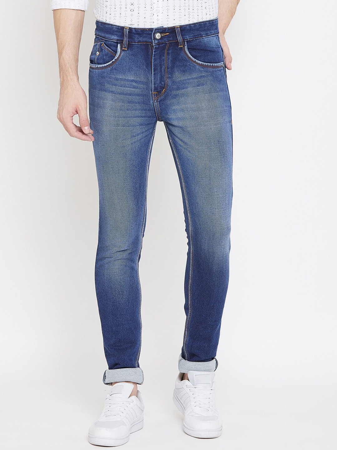 

Crimsoune Club Men Blue Slim Fit Mid-Rise Clean Look Jeans