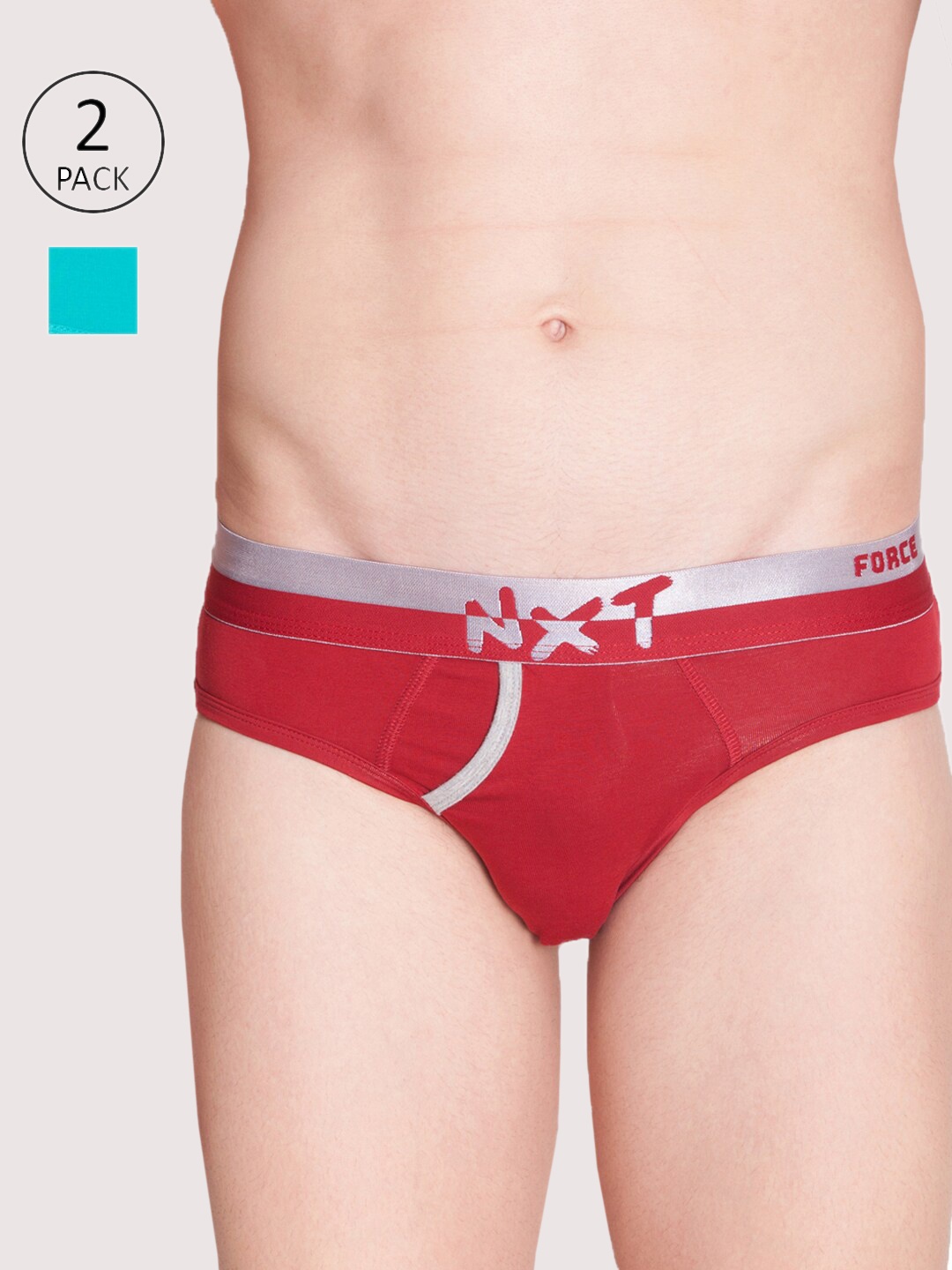 

Force NXT Men Pack Of 2 Assorted Basic Briefs MNFL-55-PO2