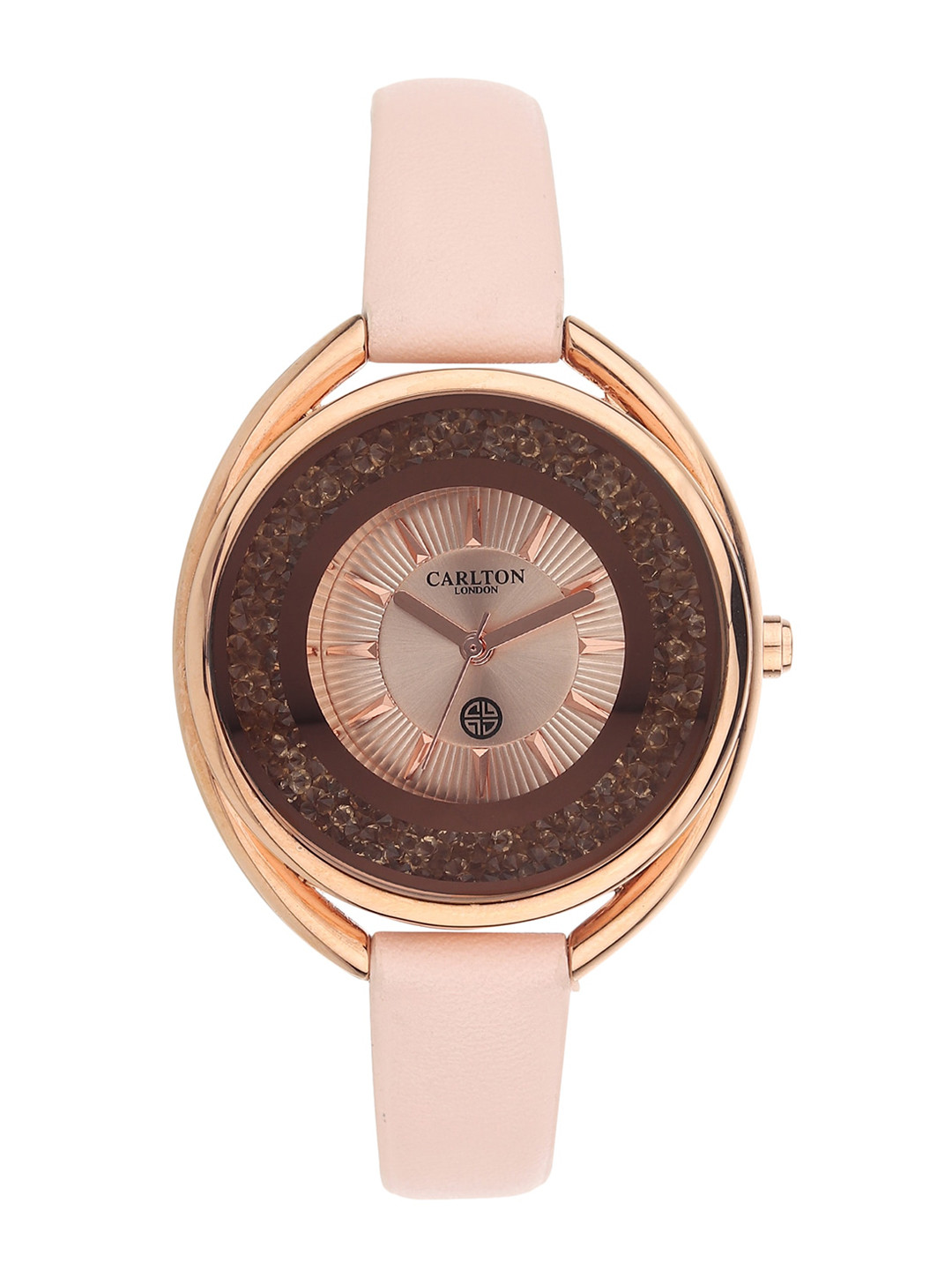 

Carlton London Women Rose Analogue Watch CL029RROBG