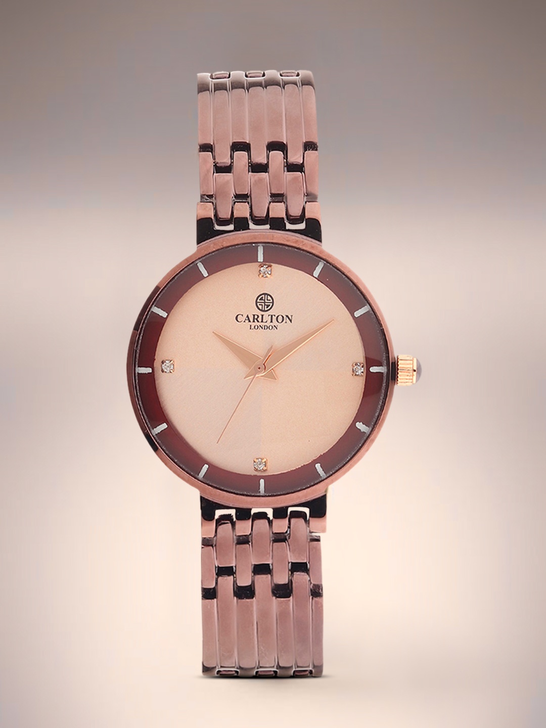 

Carlton London Women Rose Analogue Watch CL001BRBR