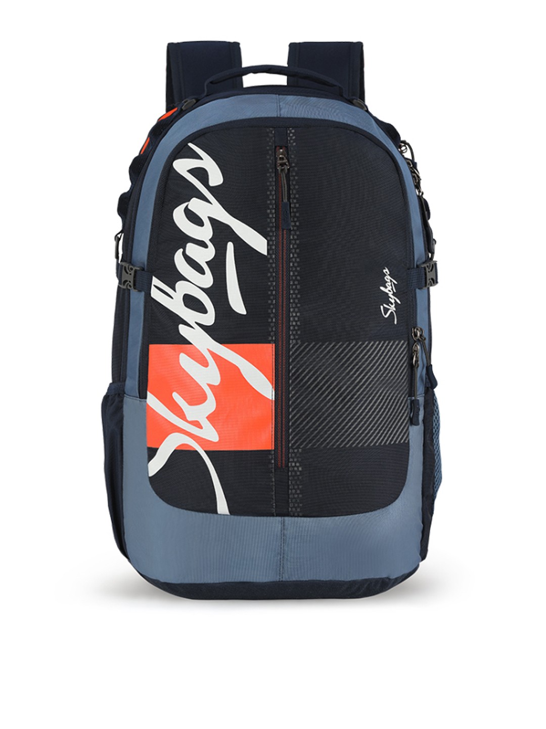 

Skybags Unisex Navy Blue & Black STRIDER PLUS 02 Backpack