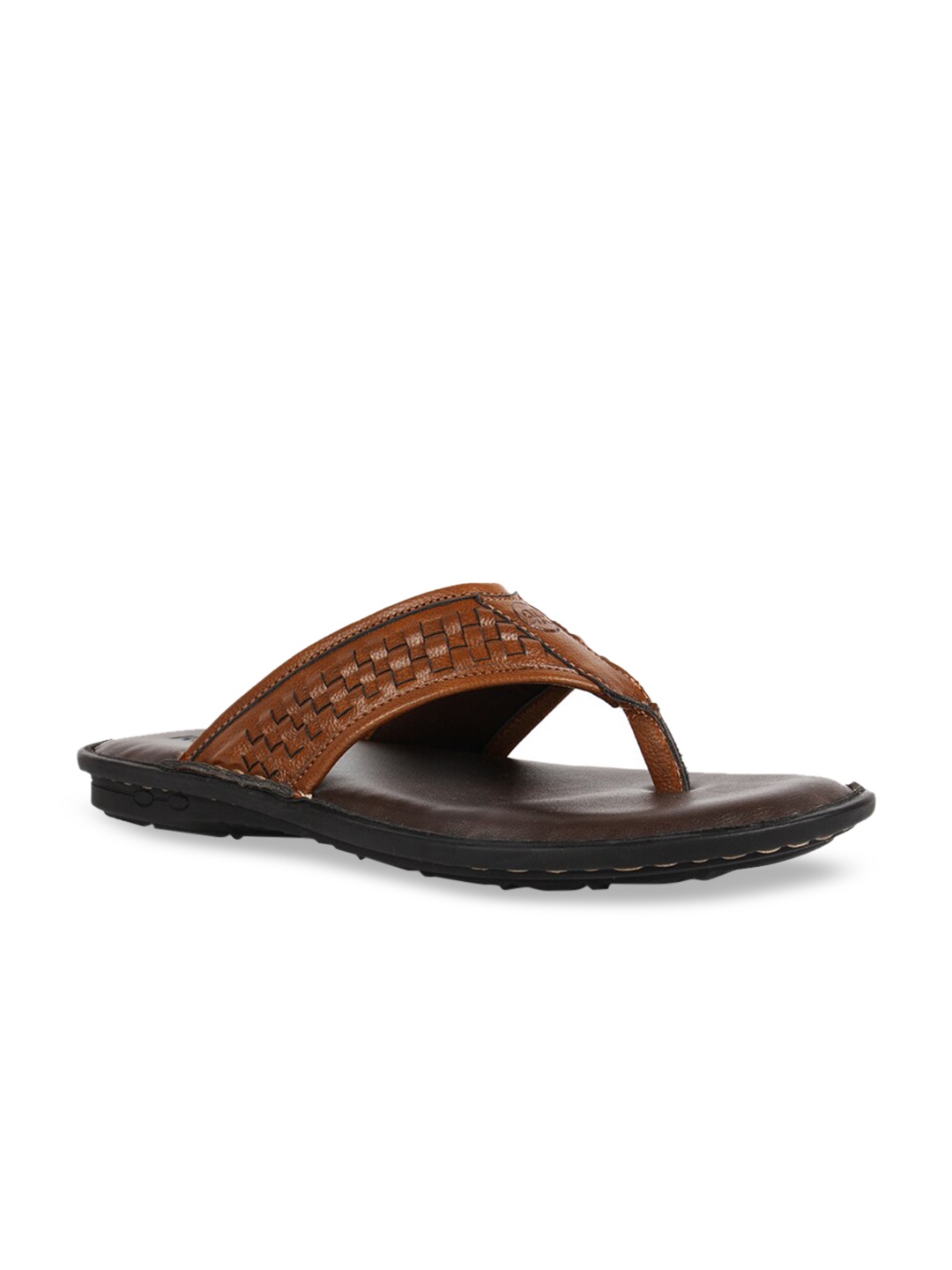 

Regal Men Tan Brown Leather Comfort Sandals