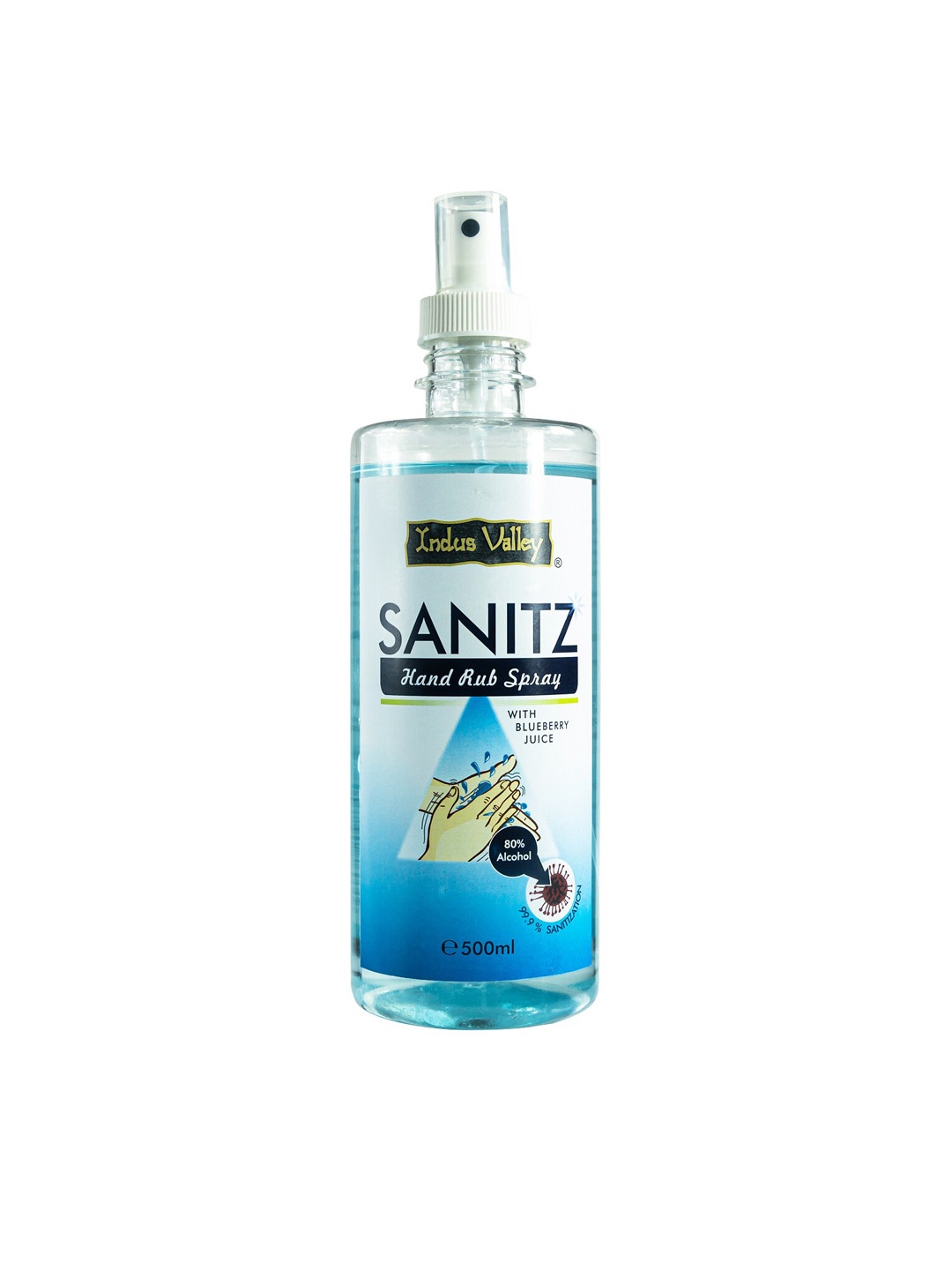 

Indus valley Hand rub spray sanitizer with blueberry juice- 500ml, Navy blue