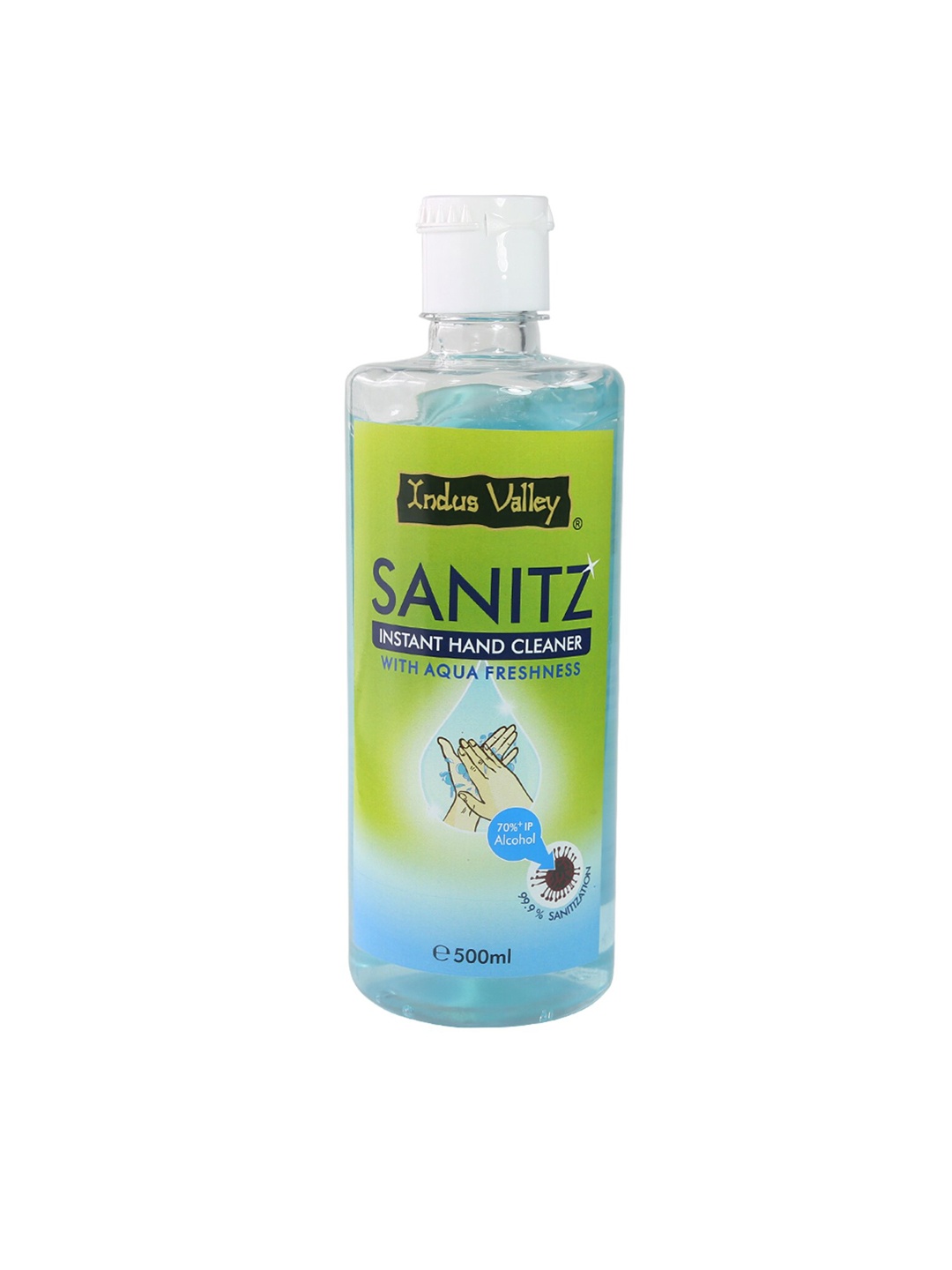 

Indus valley Instant Hand Cleaner Sanitizer with Aqua Freshness 500ml, Navy blue