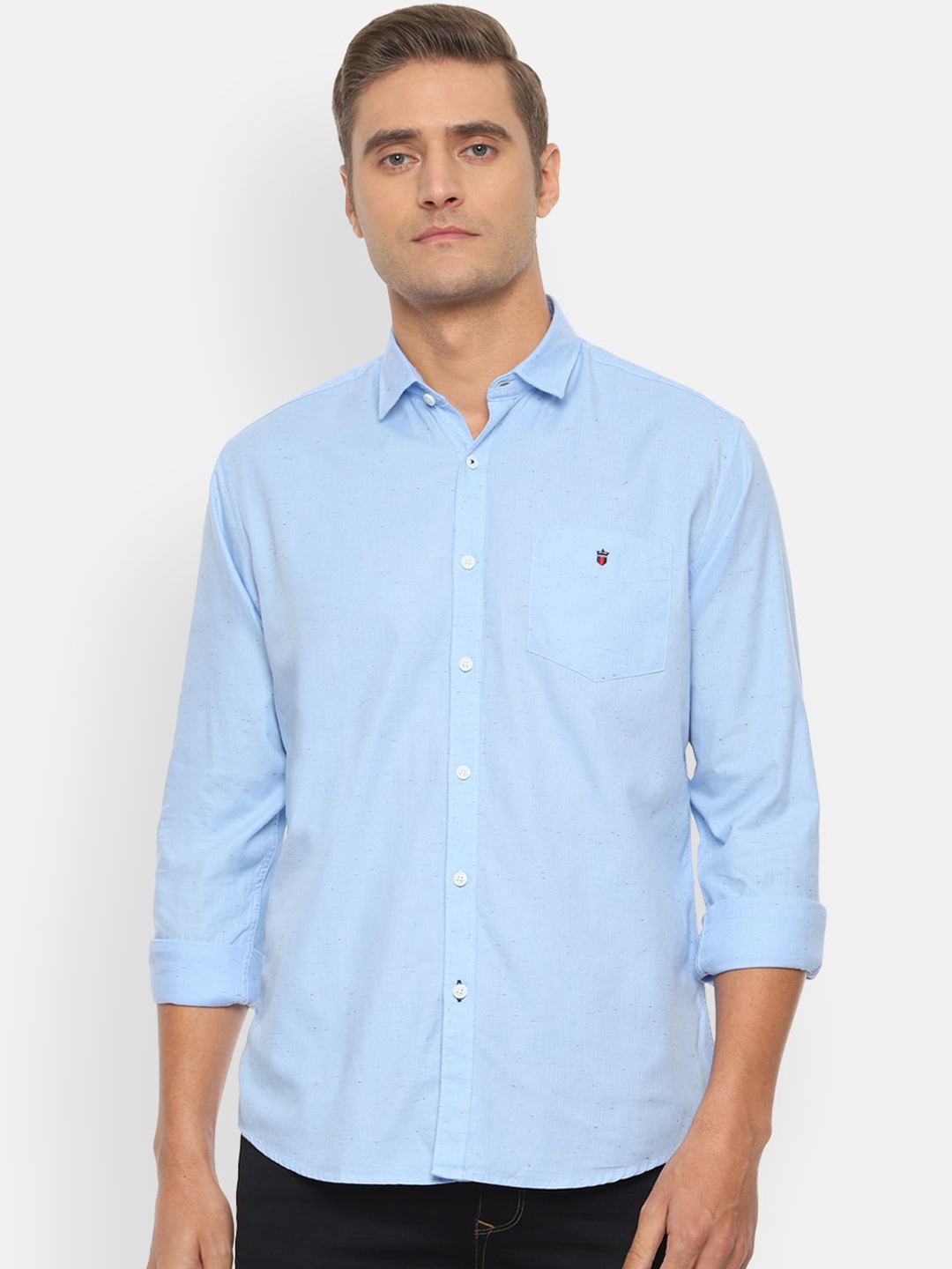 

Louis Philippe Sport Men Blue Slim Fit Solid Casual Shirt