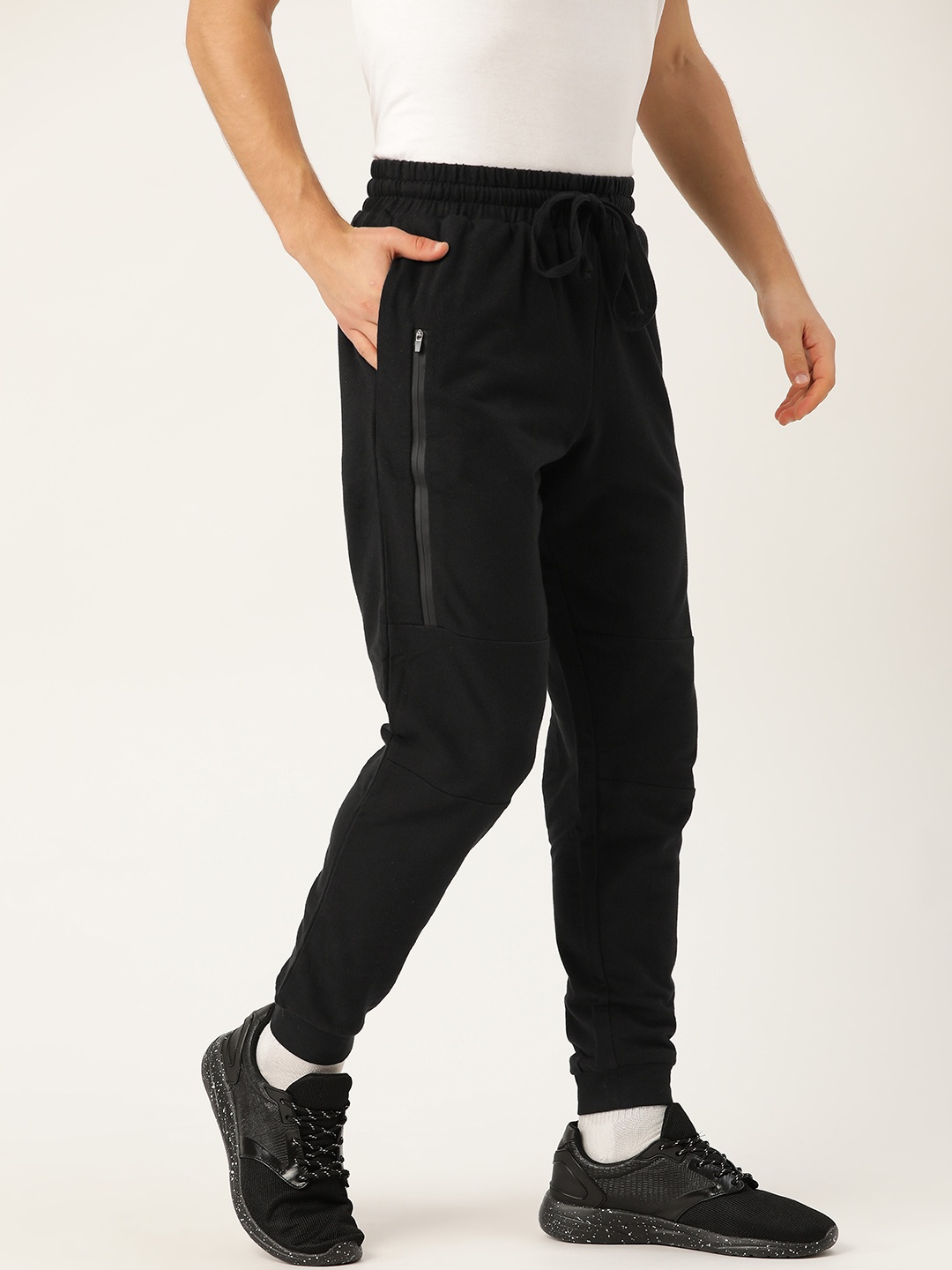 

Besiva Men Black Solid Slim Fit Joggers