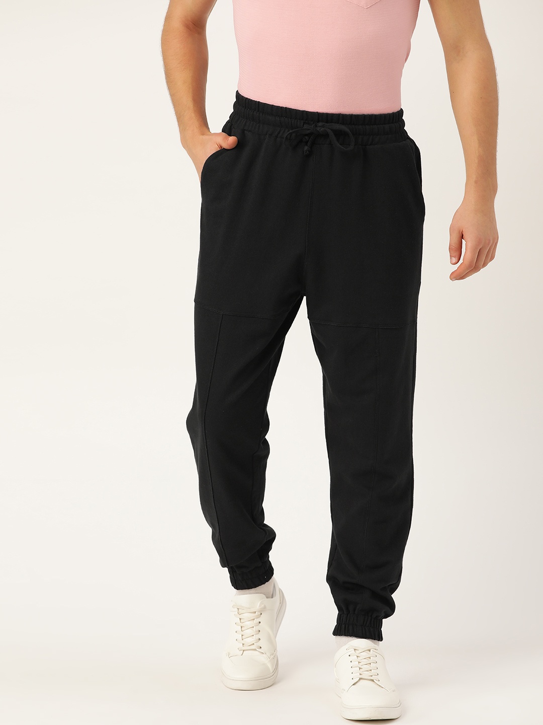 

Besiva Men Black Solid Slim Fit Joggers