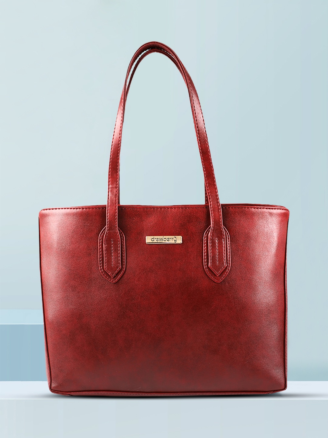 

DressBerry Burgundy Solid Shoulder Bag
