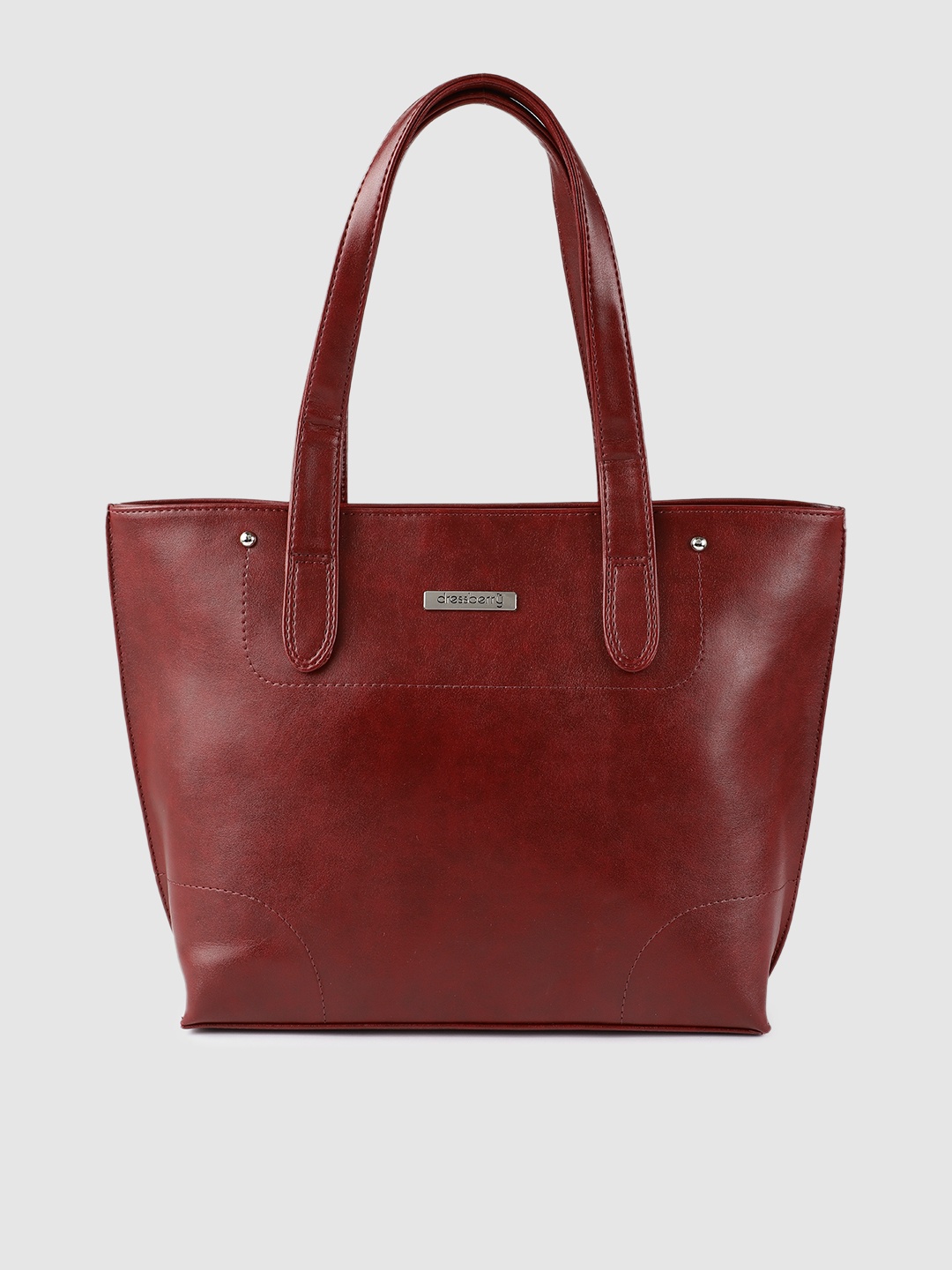 

DressBerry Burgundy Solid Shoulder Bag