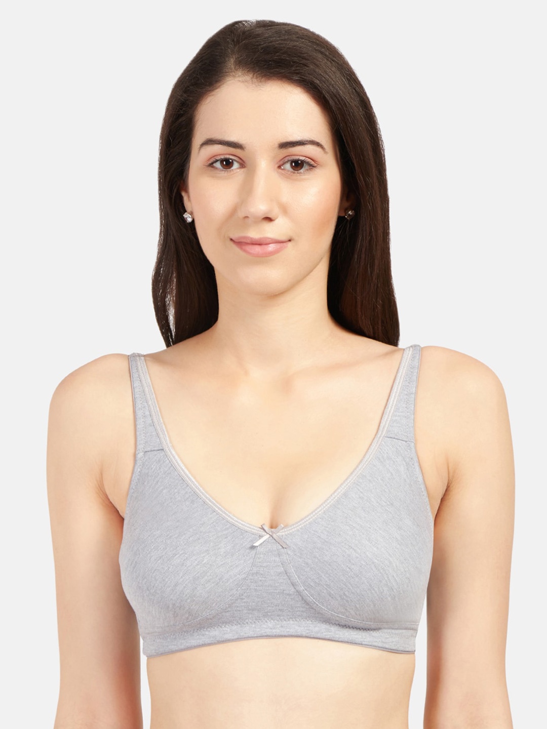 

Sonari Grey Solid Non-Wired Non Padded T-shirt Bra yarisgrey