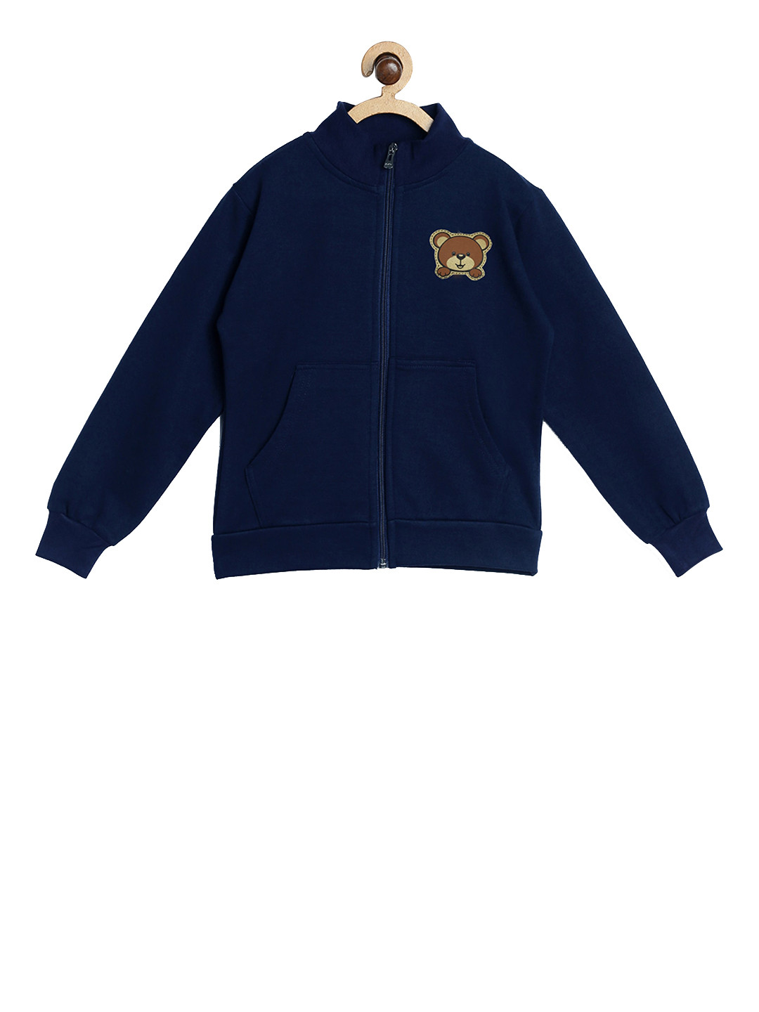 

SWEET ANGEL Boys Navy Blue Solid Sweatshirt