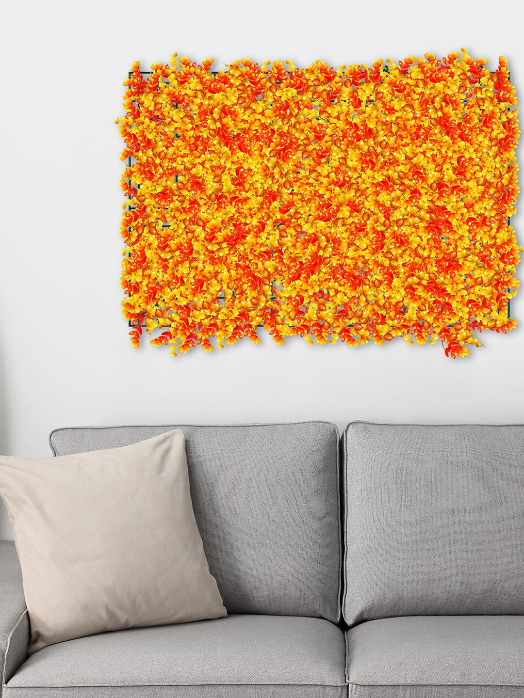 

Story@home Yellow & Red Artificial Grass Mat for Walls & Ceilings