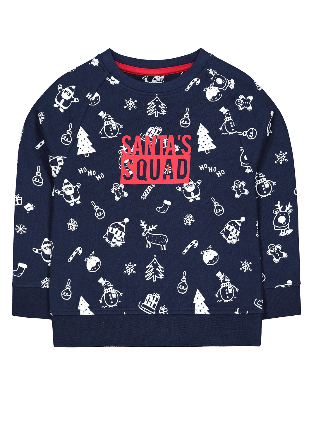 

mothercare Boys Navy Blue & White Printed Sweatshirt
