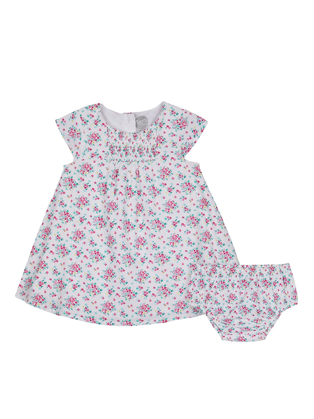 

mothercare Multicoloured Printed Nightdress with Briefs, Multi