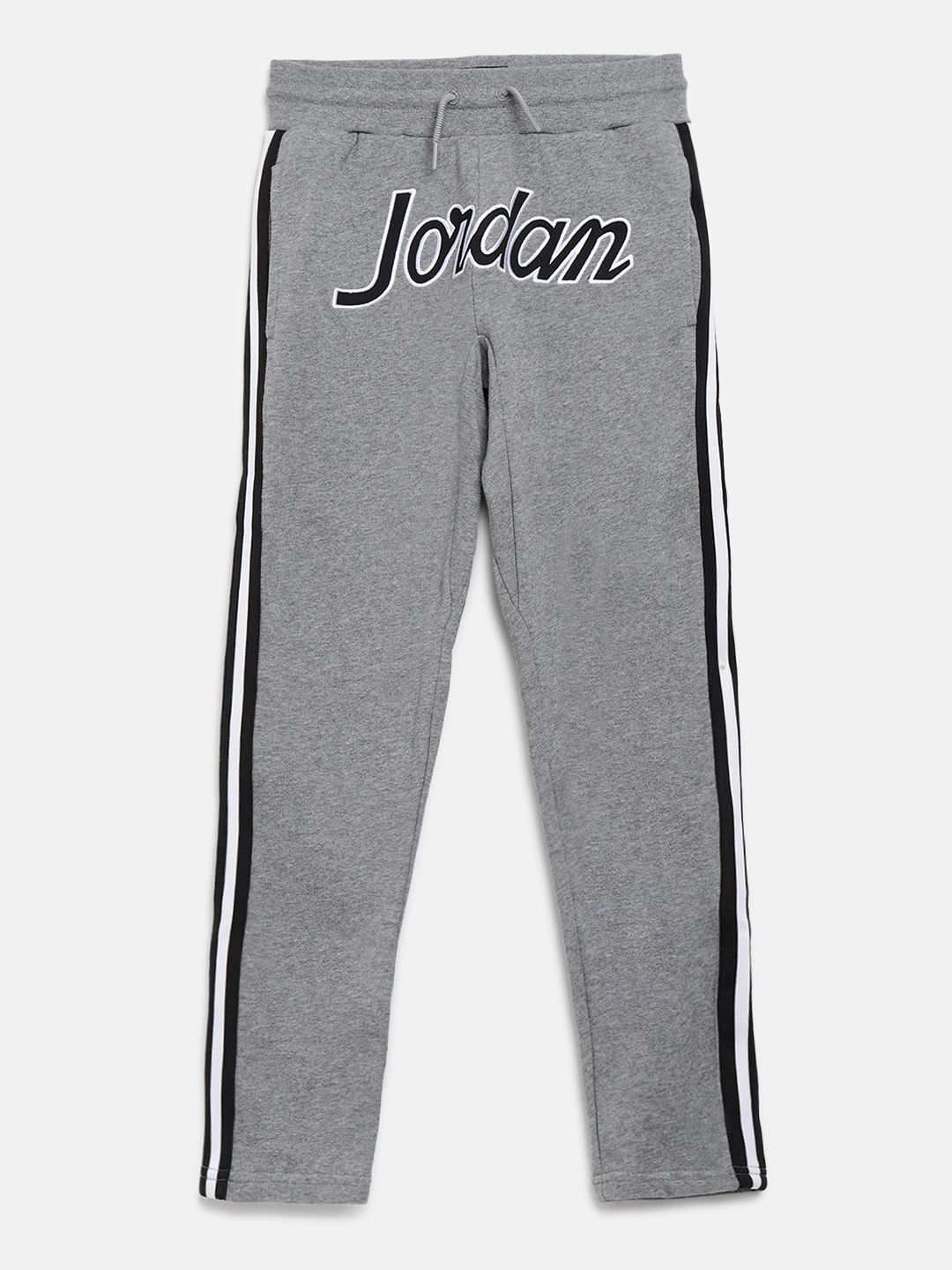 

Jordan Boys Grey Melange French Terry Logo Track Pants
