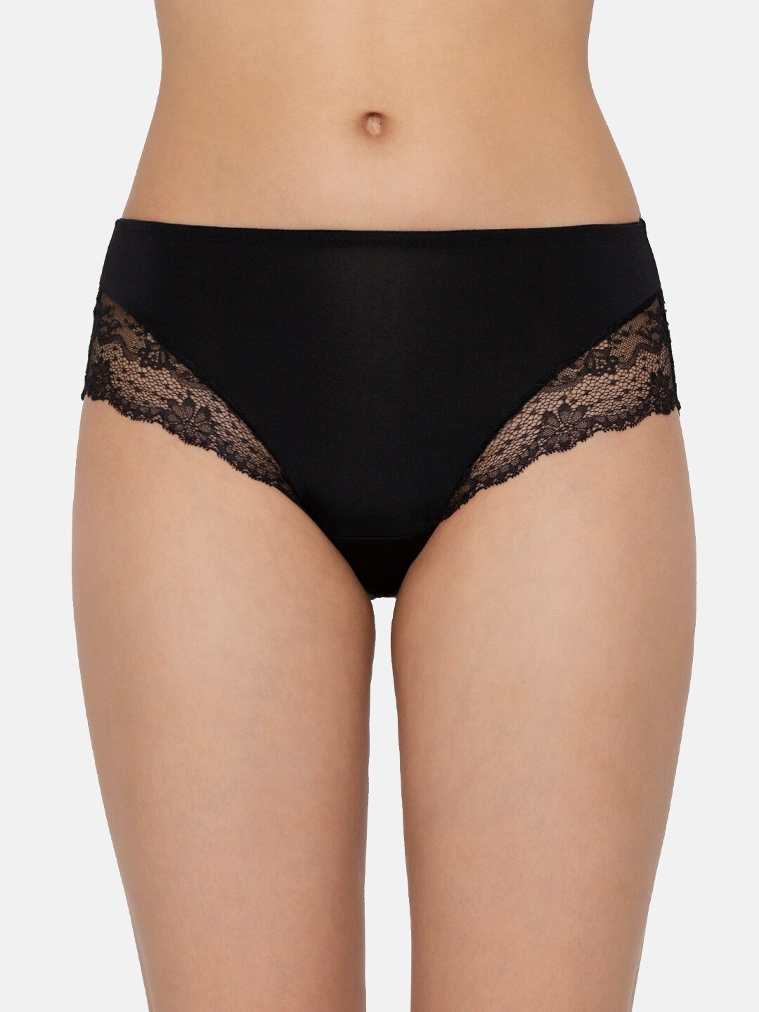 

Triumph Fashion 152 Amourette Spotlight Modern Floral Lace Hipster Brief, Black