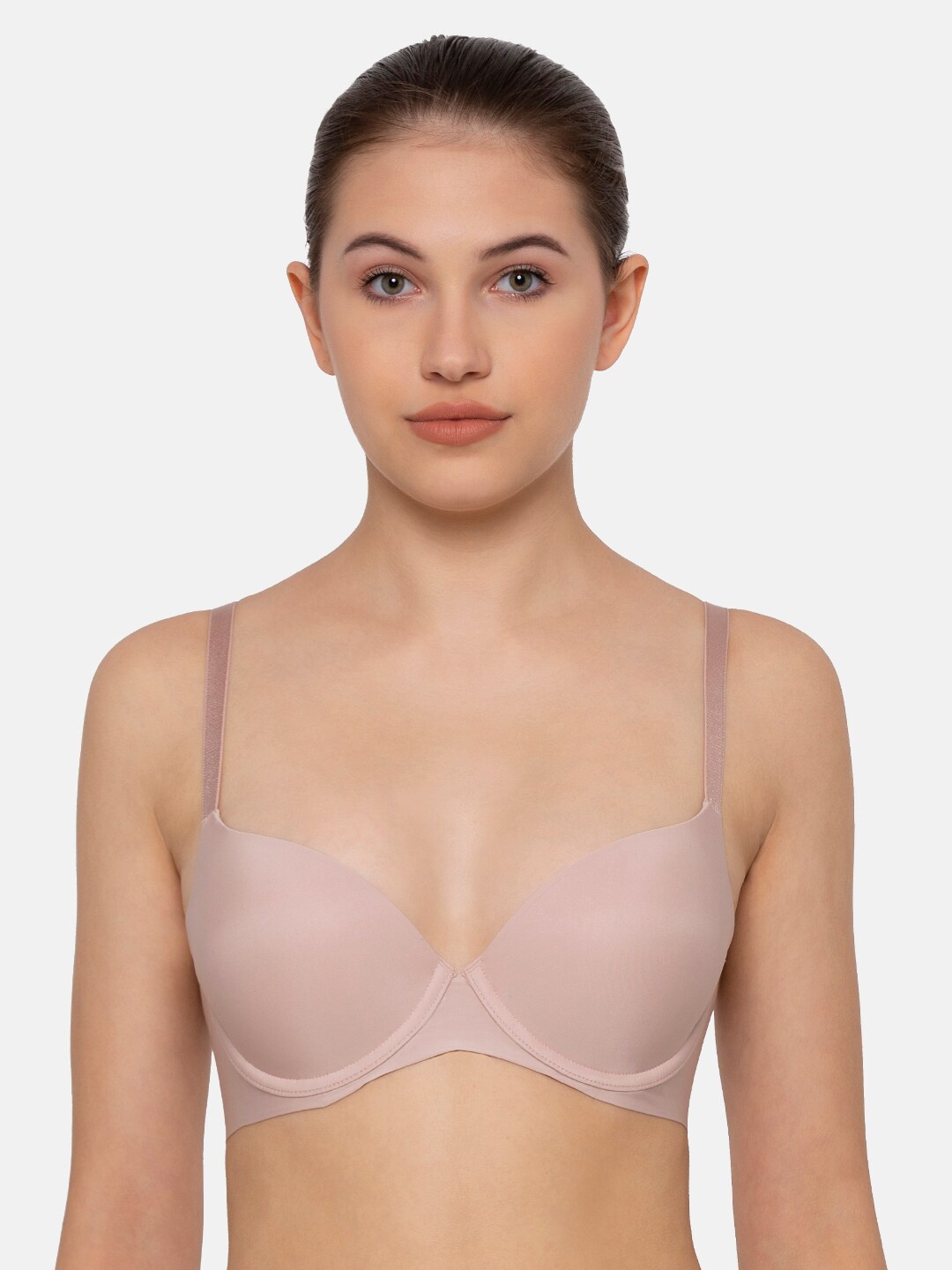 

Triumph Maximizer 154 Wired Comfortable Half Cup Body Make-up Push-Up Bra, Pink