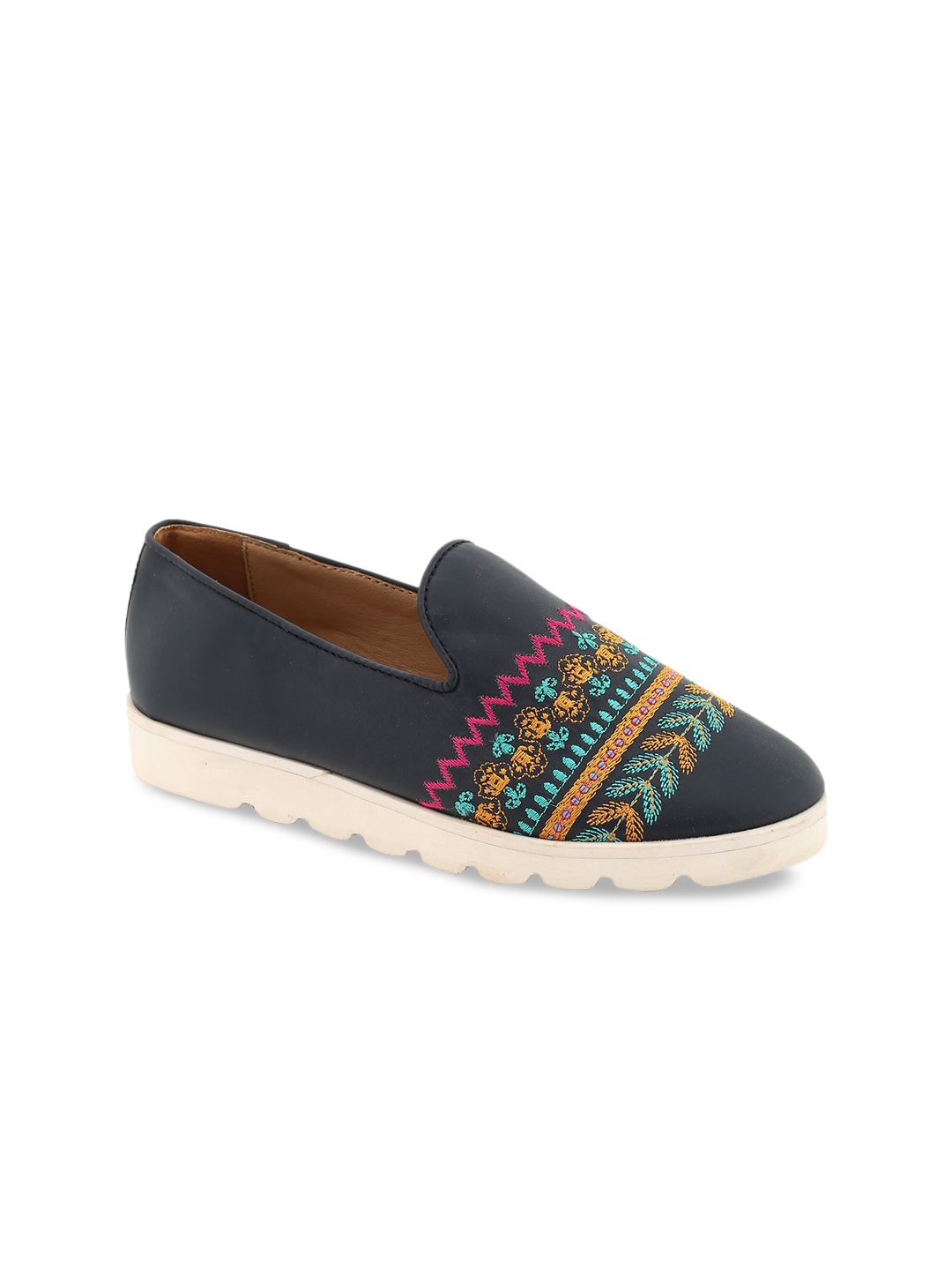 

Chumbak Women Charcoal Slip-On Sneakers