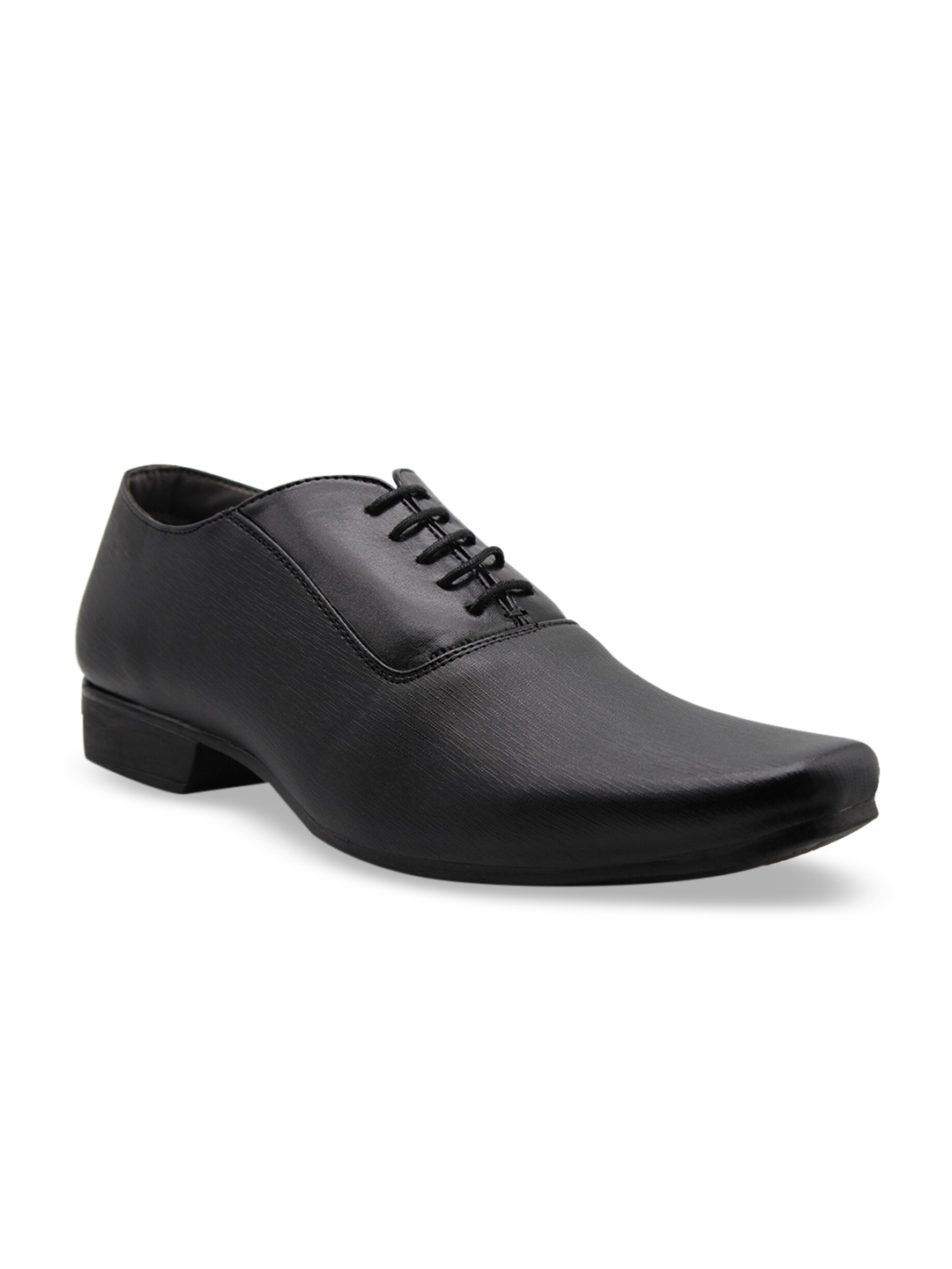 

Provogue Men Black Solid Formal Leather Oxfords