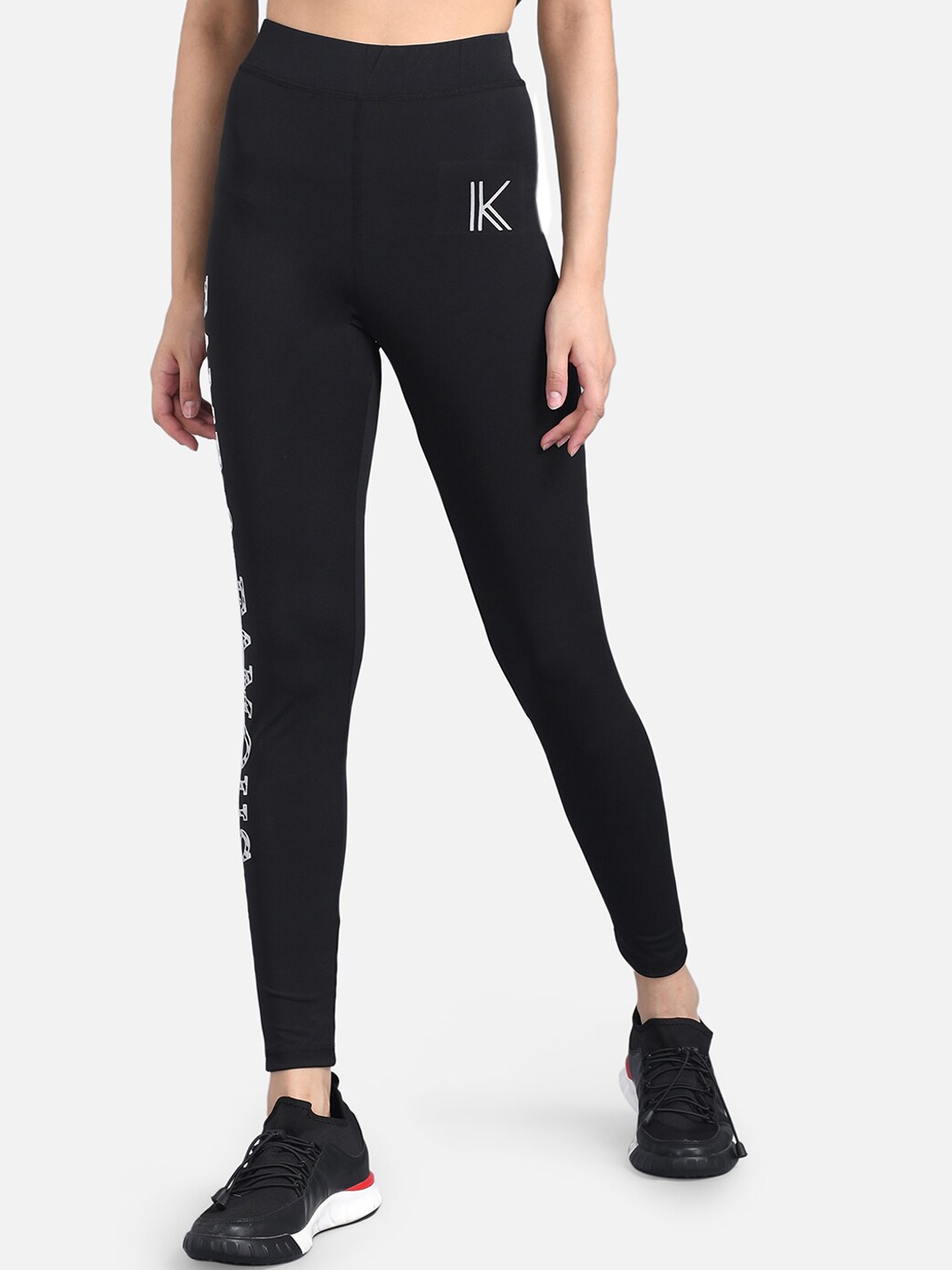 

Kotty Women Black & White Printed Tights