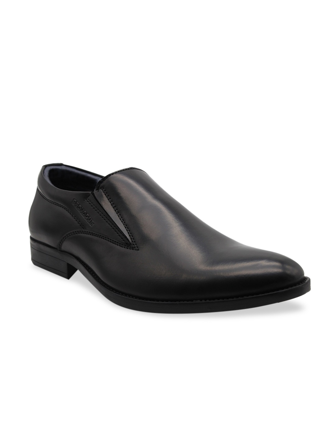 

Provogue Men Black Solid Formal Slip-Ons