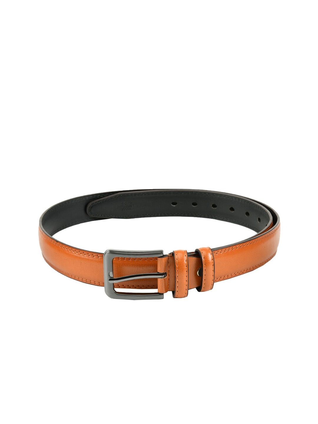 

WINSOME DEAL Men Tan Brown Textured Belt