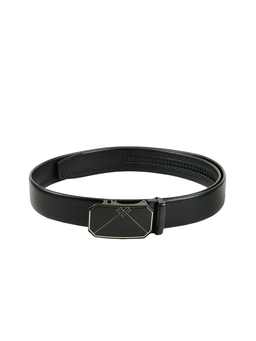 

WINSOME DEAL Men Black Textured Belt