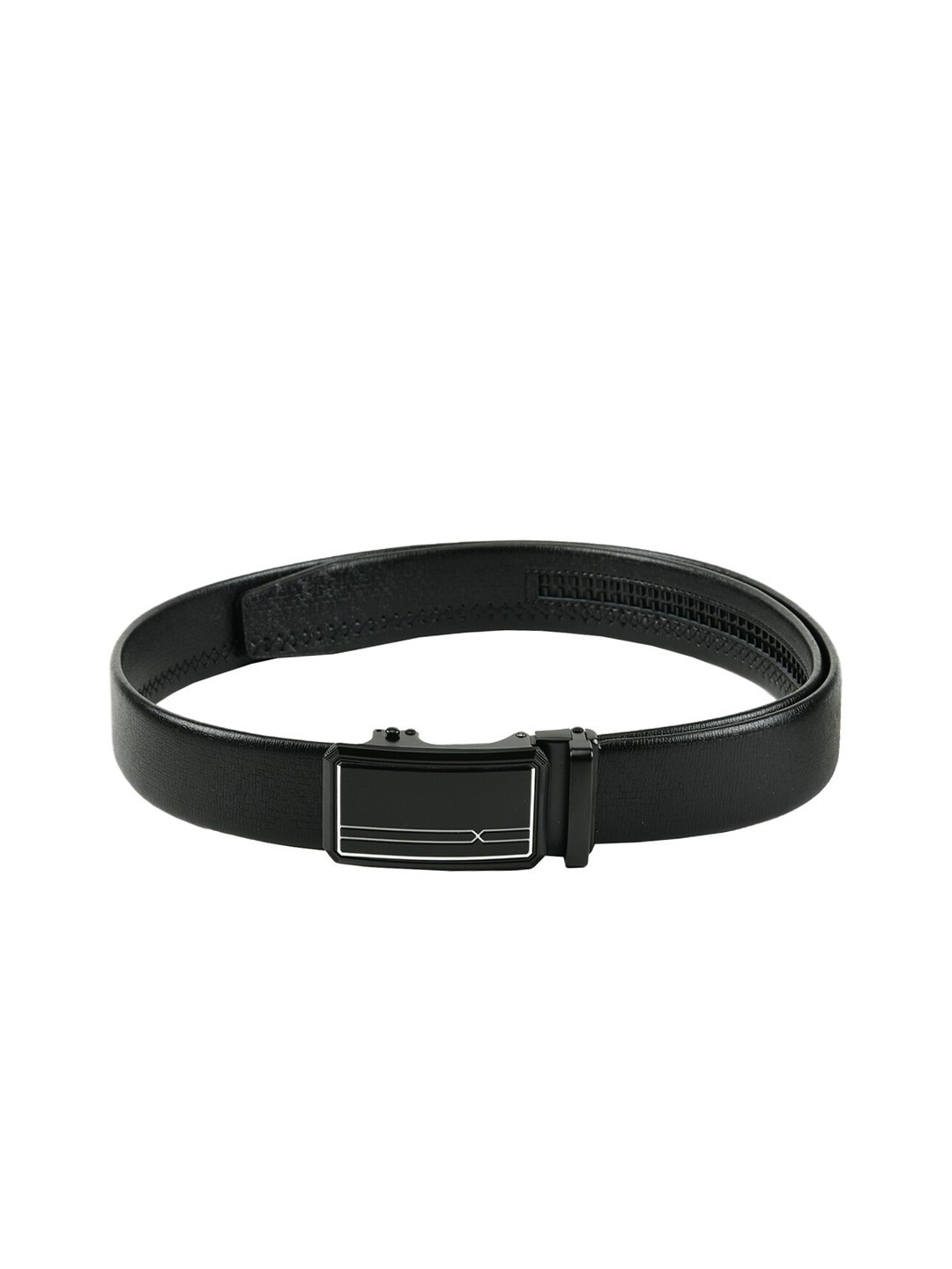 

WINSOME DEAL Men Black Textured Belt