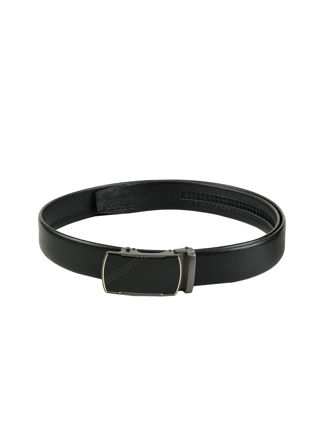 

WINSOME DEAL Men Black Textured Belt