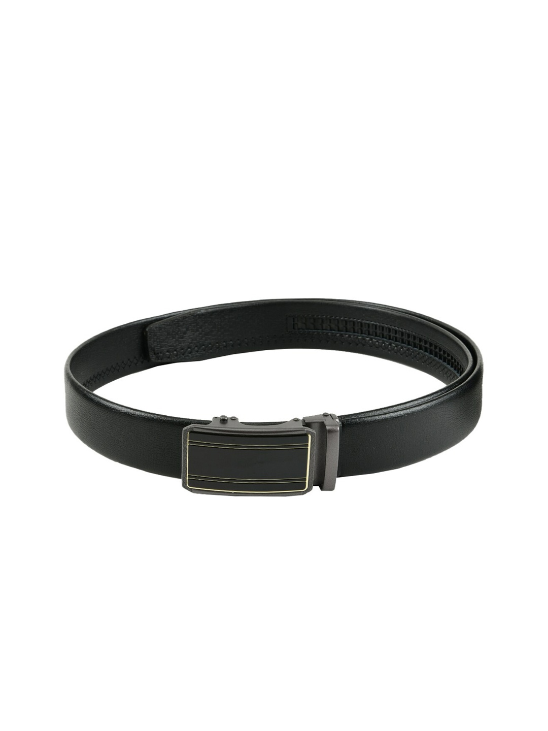 

WINSOME DEAL Men Black Textured Belt