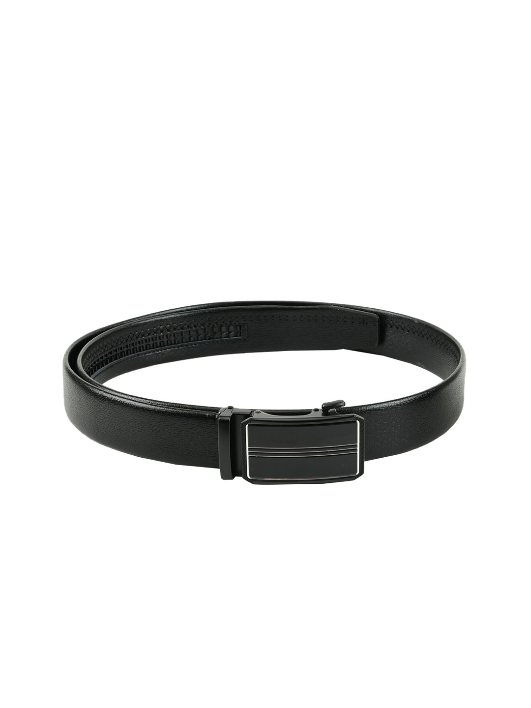

WINSOME DEAL Men Black Textured Belt