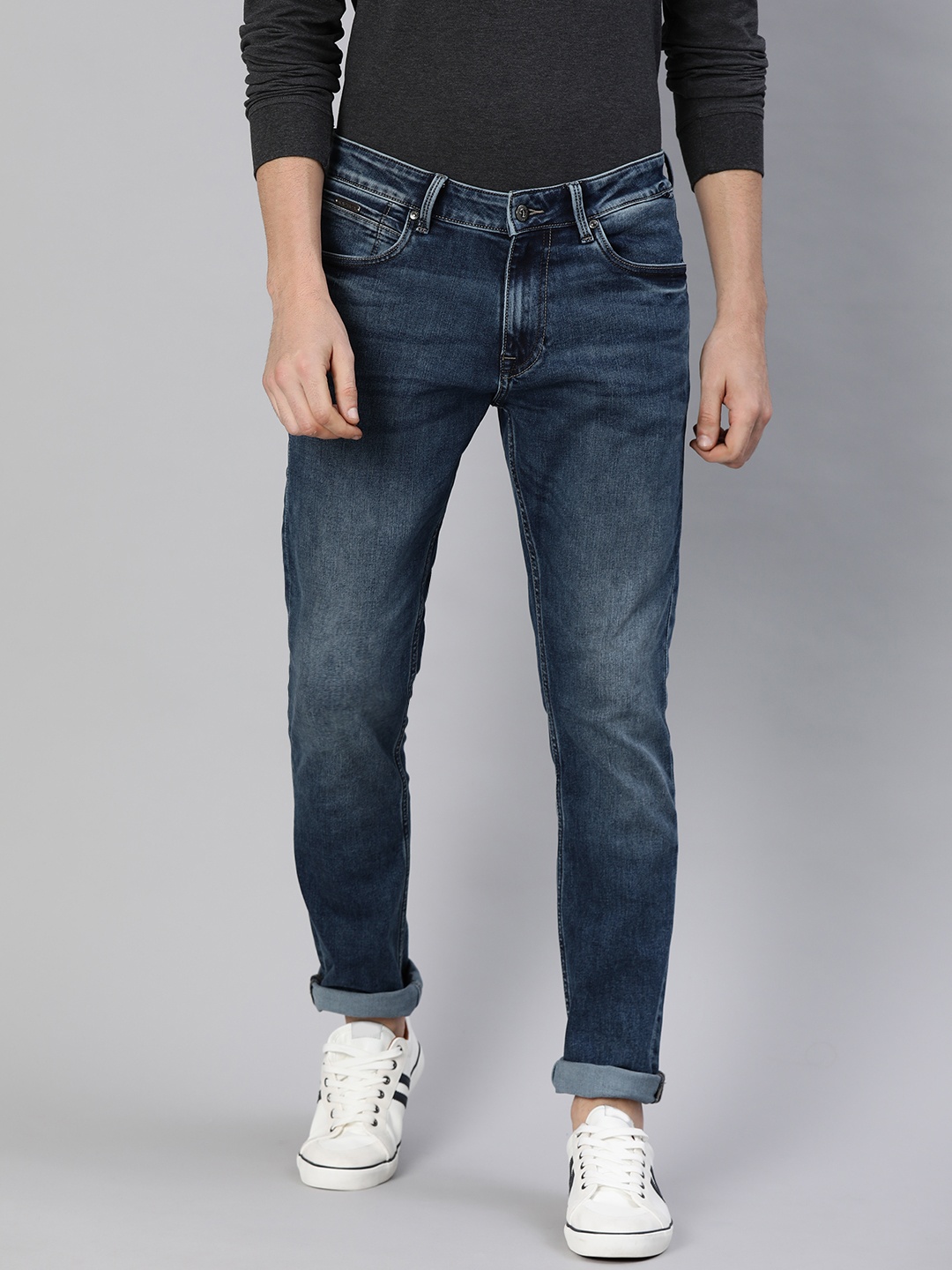 

Nautica Men Blue Slim Fit Mid-Rise Clean Look Stretchable Jeans