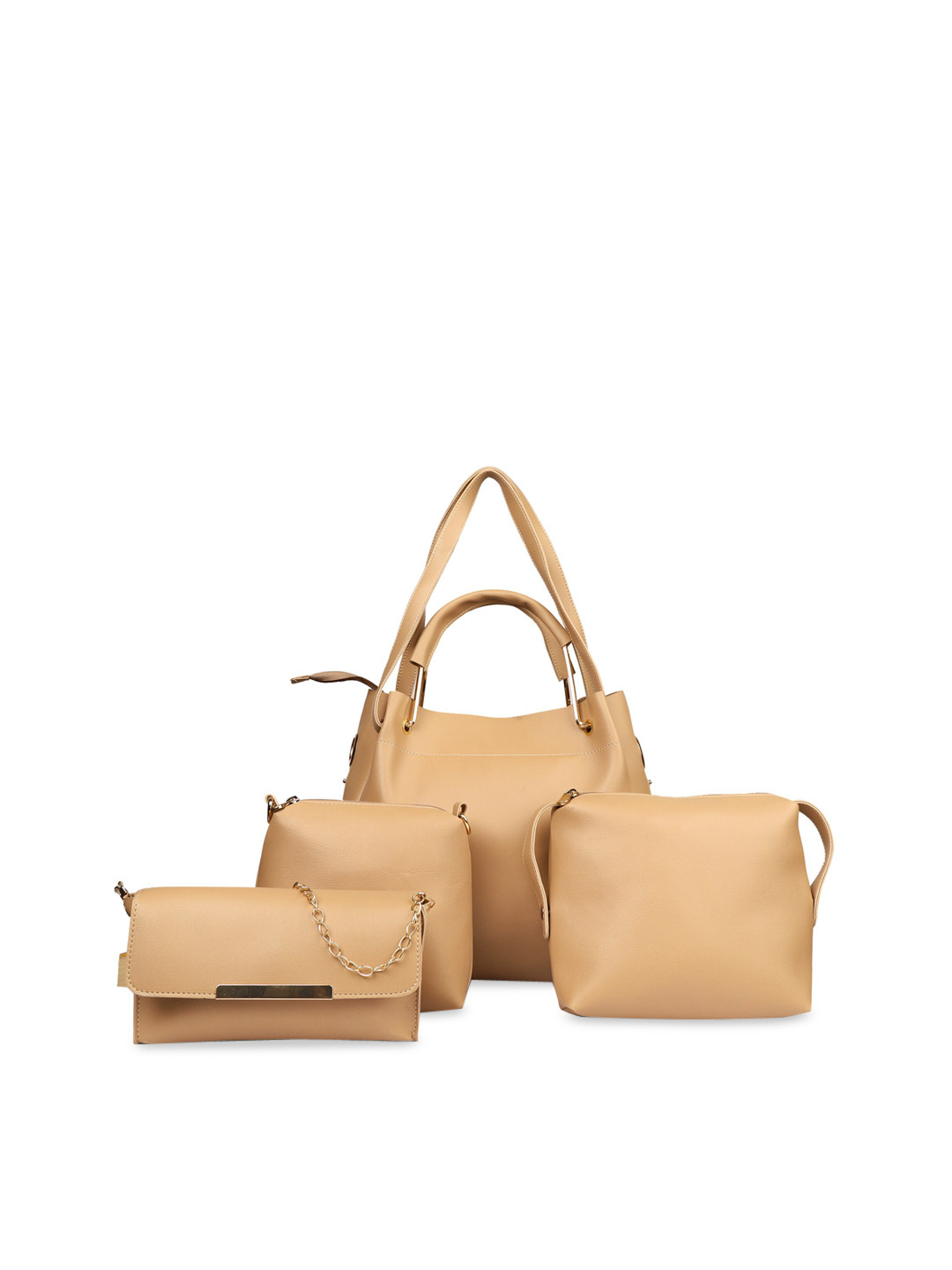 

LEGAL BRIBE Set of 4 Beige Solid Bags
