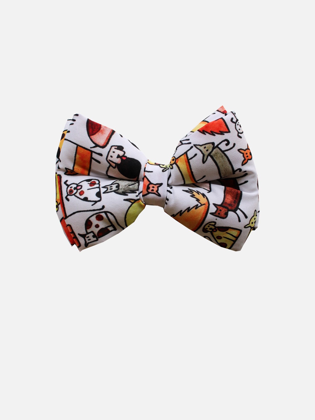 

LANA PAWS White Doggy's Day Out Printed Dog Bow Tie