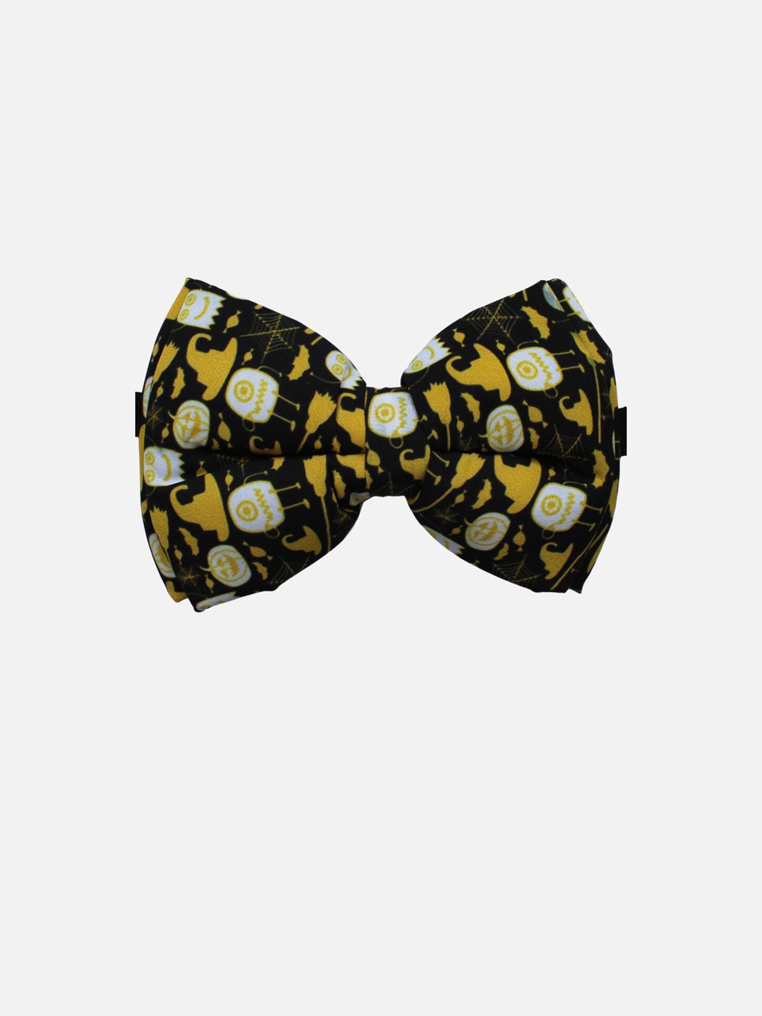 

LANA PAWS Yellow & Black Halloween Printed Dog Bow Tie