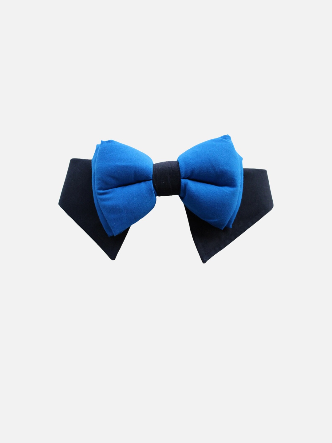

LANA PAWS Blue & Black Tuxedo Style Dog Bow Collar