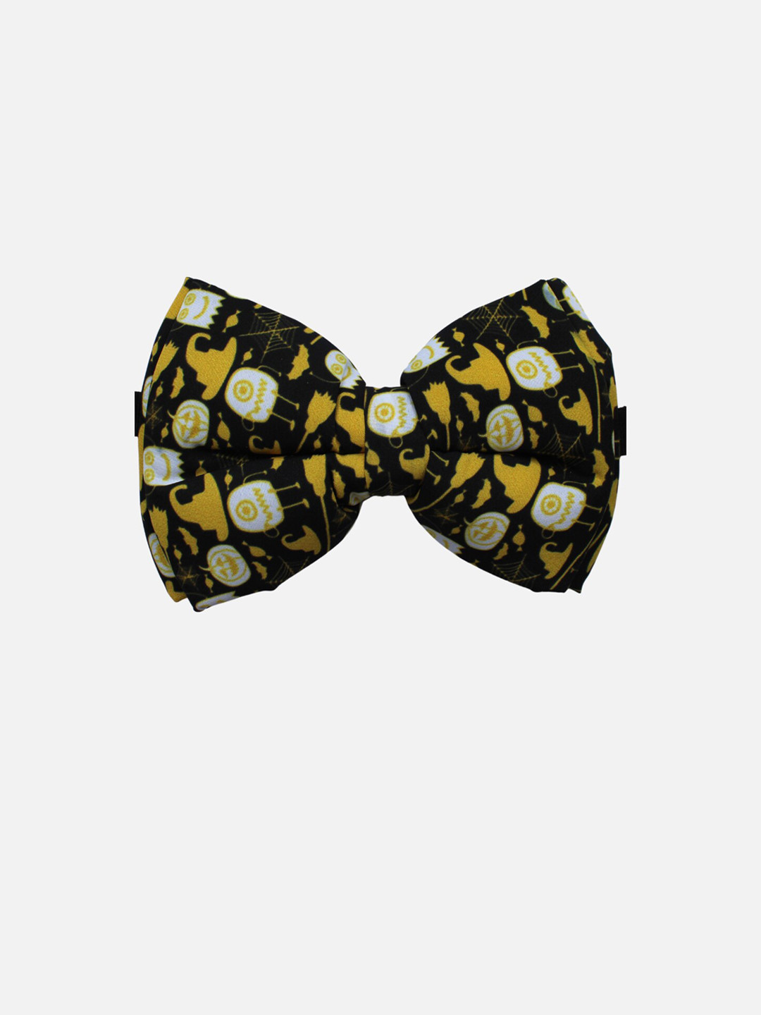 

LANA PAWS Yellow & Black Halloween Printed Dog Bow Tie