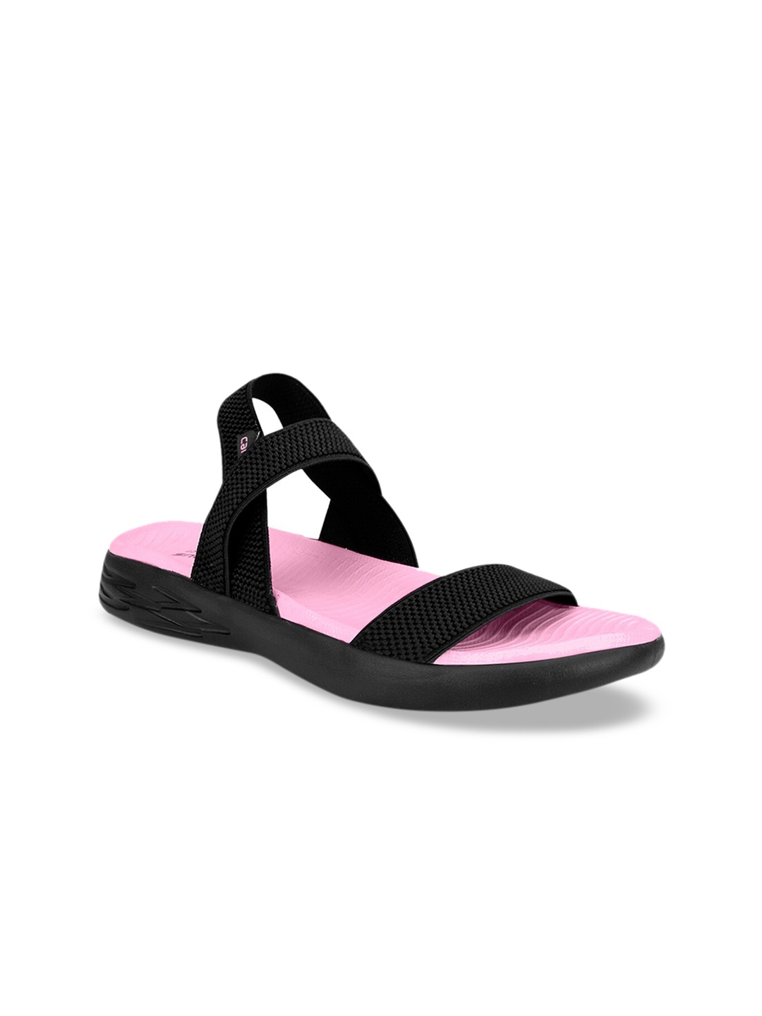 

Campus Women Colourblocked Sports Sandals, Black