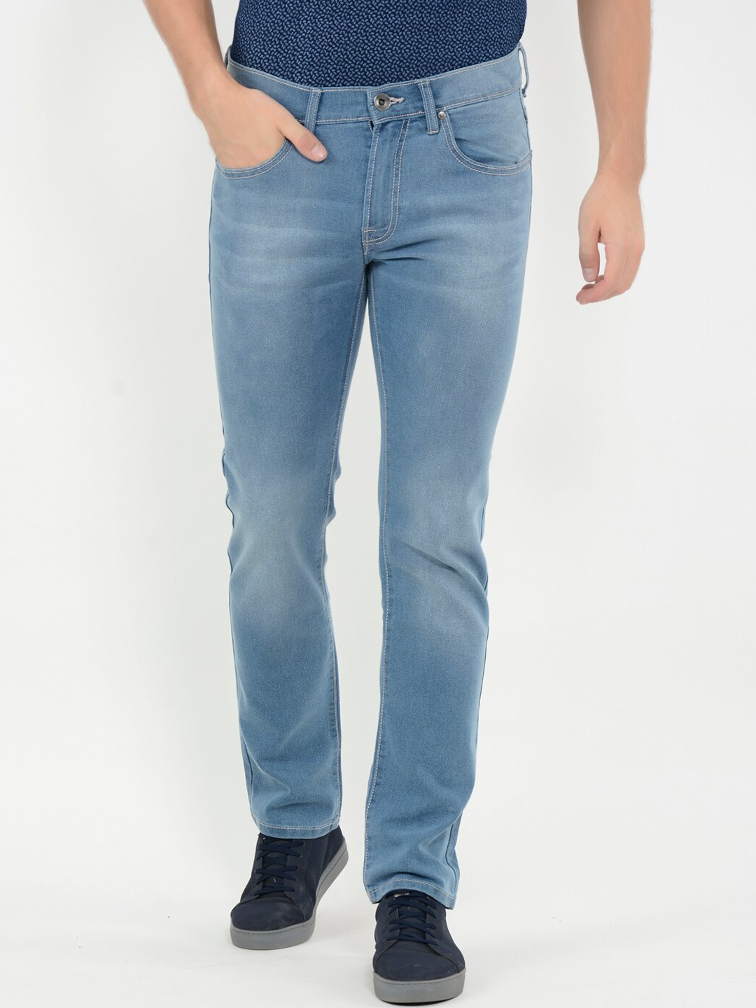 

Pepe Jeans Men Blue Slim Fit Mid-Rise Clean Look Jeans