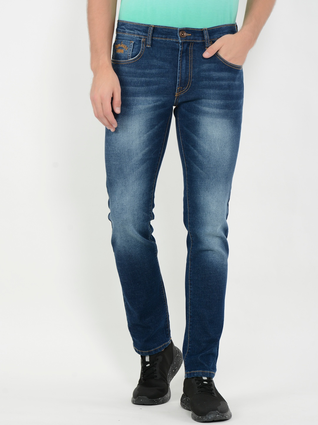 

Pepe Jeans Men Blue Slim Fit Mid-Rise Clean Look Jeans